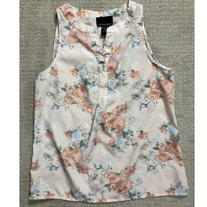 Cynthia Rowley Floral Tank Top Sleeveless‎ Blouse Print M